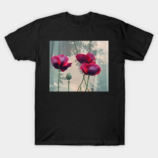 Outdoor Still Life With Poppies T-Shirt